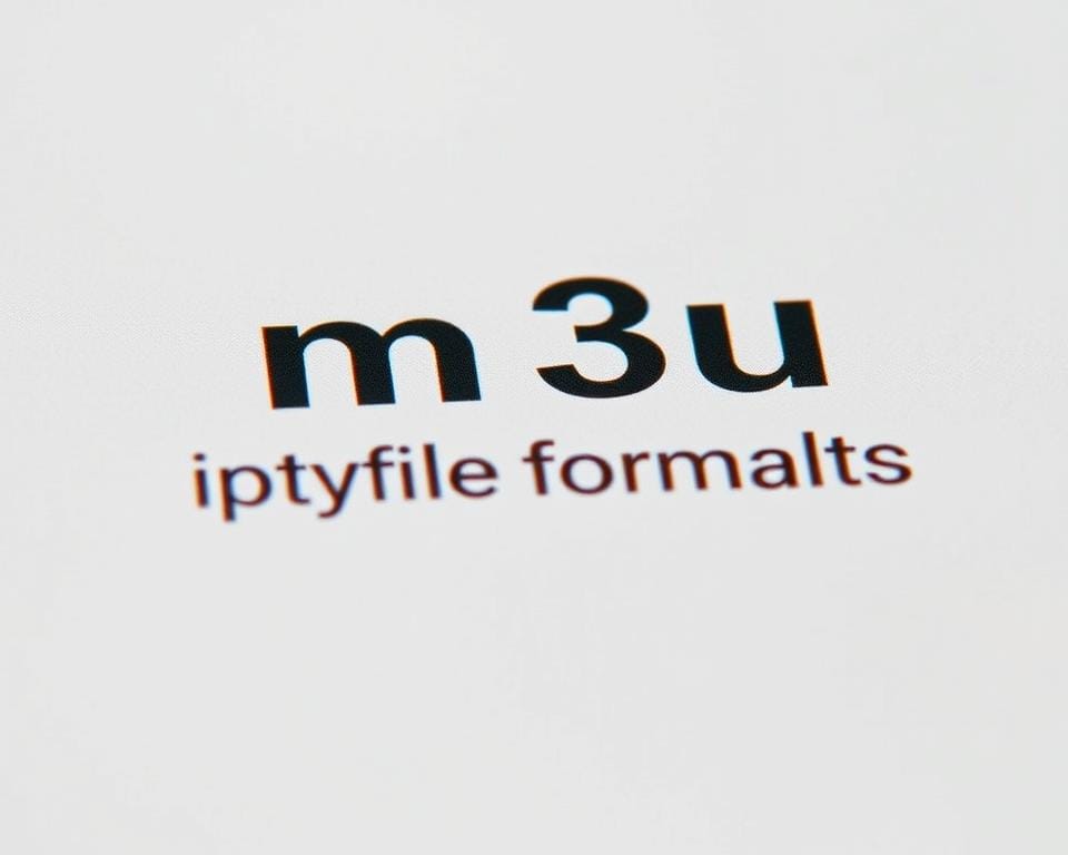 A detailed close-up shot of an m3u file format for IPTV, captured in soft, natural lighting. The file format is displayed prominently in the center, with a clean, minimalist background that showcases its simplicity and functionality. The image conveys a sense of organization and practical utility, reflecting the topic of understanding and using IPTV playlist formats.