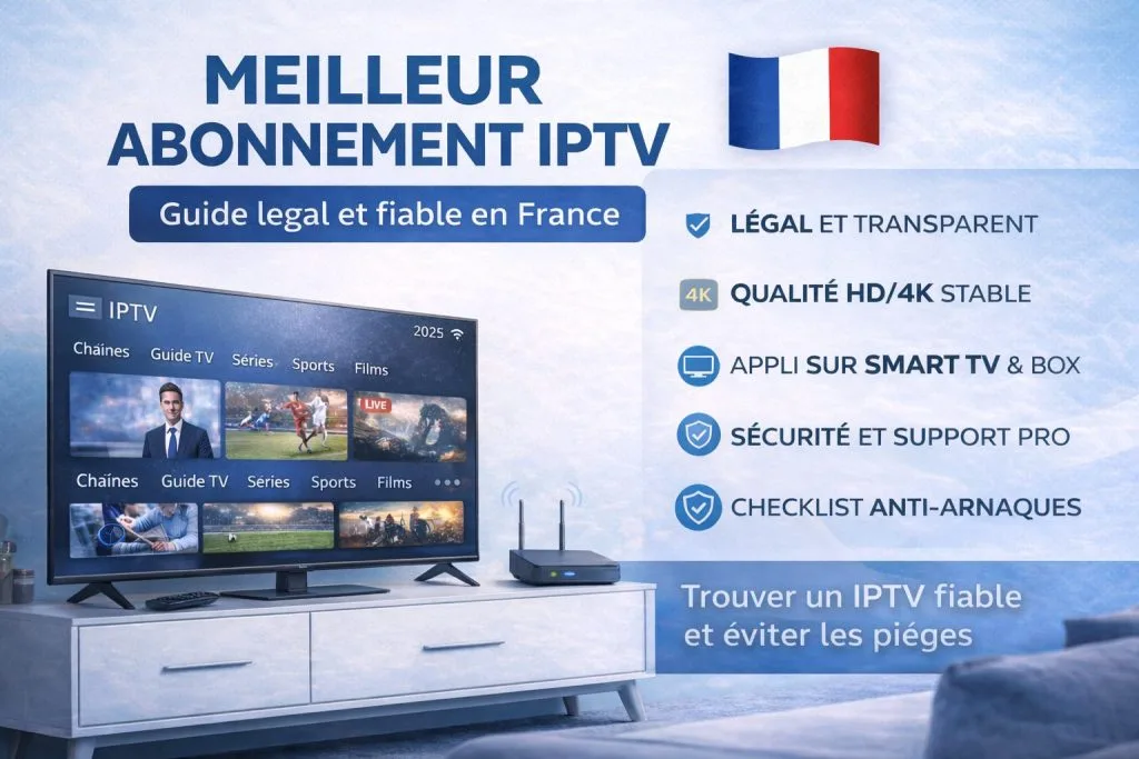 Meilleur abonnement IPTV : guide de choix légal et fiable