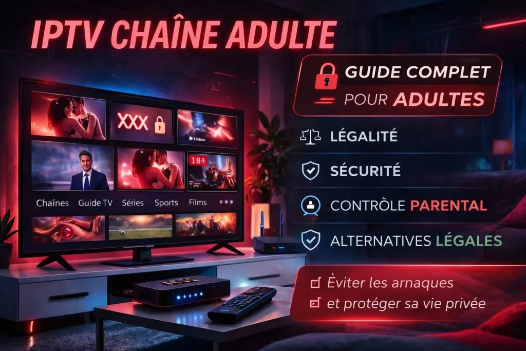 IPTV chaîne adulte : guide légal, sécurité et contrôle parental